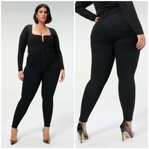 Good American Always Fits Good Legs | BLACK165 Wash 28-32